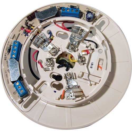 System Sensor B114LPA Smoke Detector Base, 120V AC, 4-Wire, Low-Profile, Ivory