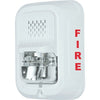 System Sensor P4WLA Horn Strobe, 4-Wire, Wall Mount, "FIRE" Marking, White