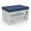 Power Sonic PS-12100 F1 deep cycle battery with red and black terminals, designed for reliable energy storage systems.
