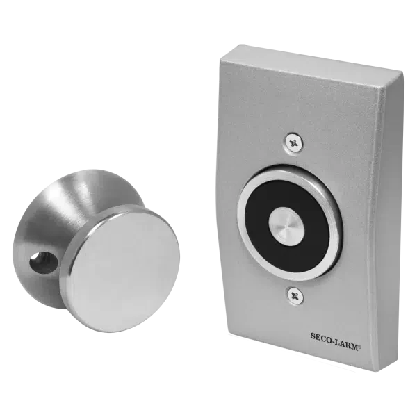 Seco-Larm DH-171SQ fire alarm sensor with ULC certification, mounted on a ceiling in a safety system setup.