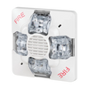 Kidde EWGSVMWF fire alarm system sensor with white plastic casing and mounting bracket, designed for residential safety.