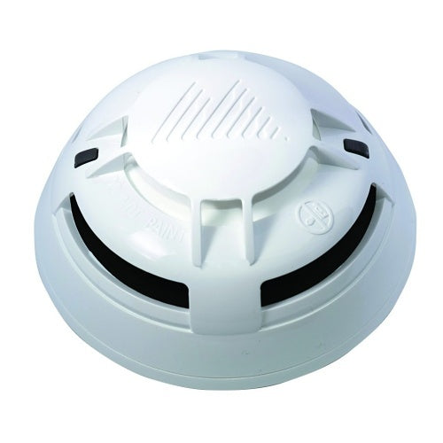 Secutron MRI-4011 fire alarm system sensor, ULC listed, mounted on wall, part of Secutron fire alarm safety system.
