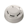 Apollo fire alarm sensor with ULC listing and system sensor features, mounted on a ceiling for fire detection.