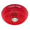 System Sensor PC2RLED-B 2-Wire Bilingual Horn Strobe, Ceiling, Red
