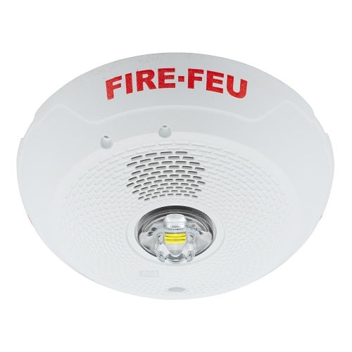 System Sensor PC2WLED-B 2-Wire Indoor Ceiling Mount Horn Strobe with LED, White