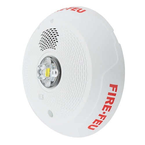 System Sensor PC2WLED-B 2-Wire Indoor Ceiling Mount Horn Strobe with LED, White