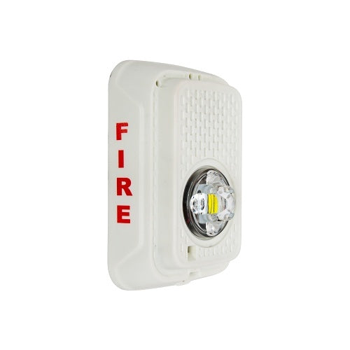 System Sensor SGWLED LED wall-mounted warning light with clear lens and mounting bracket, designed for safety signaling.