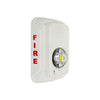System Sensor SGWLED LED wall-mounted warning light with clear lens and mounting bracket, designed for safety signaling.