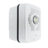 System Sensor SPSWKLED-P fire alarm with LED indicator, mounted on wall, showing its sleek, modern design for fire detection.