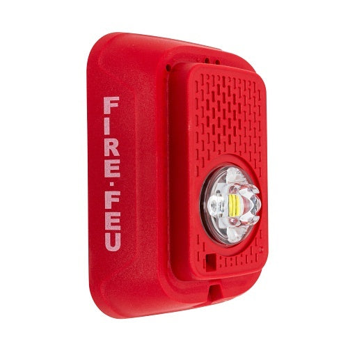 System Sensor SRLED-B Wall-Mount Strobe with LED, Bilingual Marking, Red