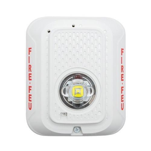 System Sensor SWLED-B Wall-Mount Strobe with LED, Bilingual Marking, White