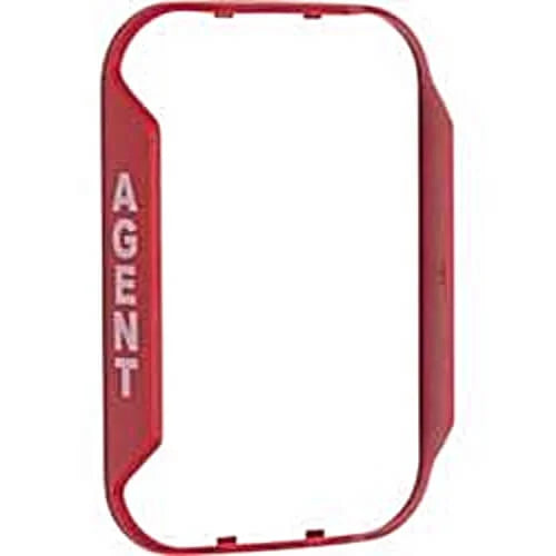 System Sensor ULC BZGR-AG Compact Wall Red Bezel Kit, Printed “AGENT”