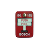 Bosch FMM-462-D fire alarm sensor with system sensor ULC ZNAC PS Jem Systems Canada label, mounted on wall in a safety installation