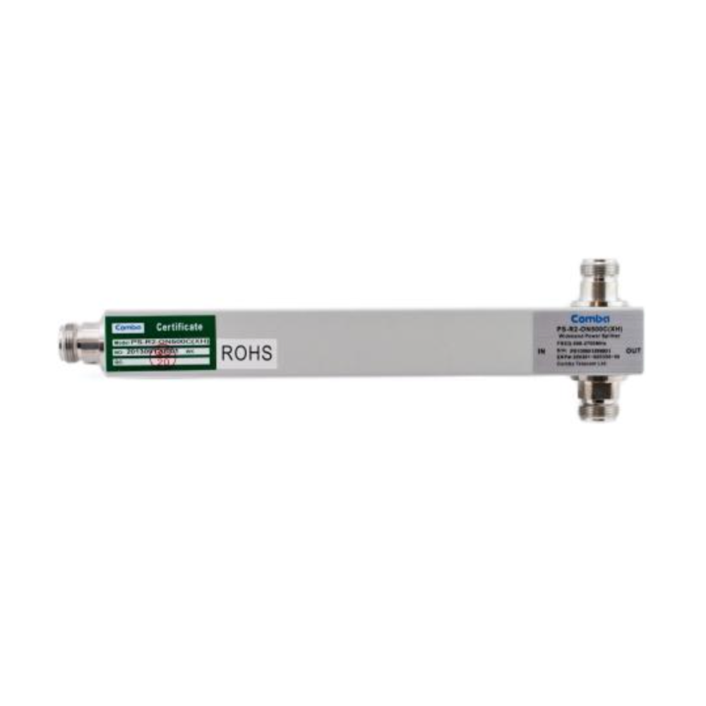 Comba PS-R2-ON500C(XH) fire alarm sensor with ULC certification, shown mounted on a ceiling with wiring visible.