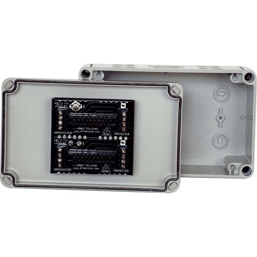 Ditek DTK-TSS3 fire alarm sensor with ULC certification, mounted on a wall, part of a fire alarm system by Ditek.