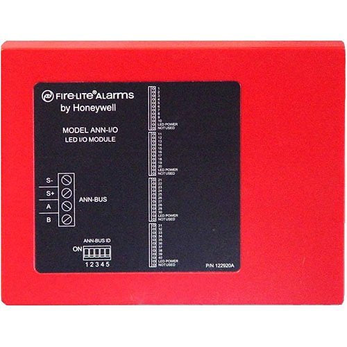 System Sensor ULC ANN-I/O fire alarm module showing industrial-grade fire alarm system with multiple connection ports.