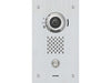 Aiphone IX-DVF video door station with a sleek black finish and a camera lens, mounted on a wall.