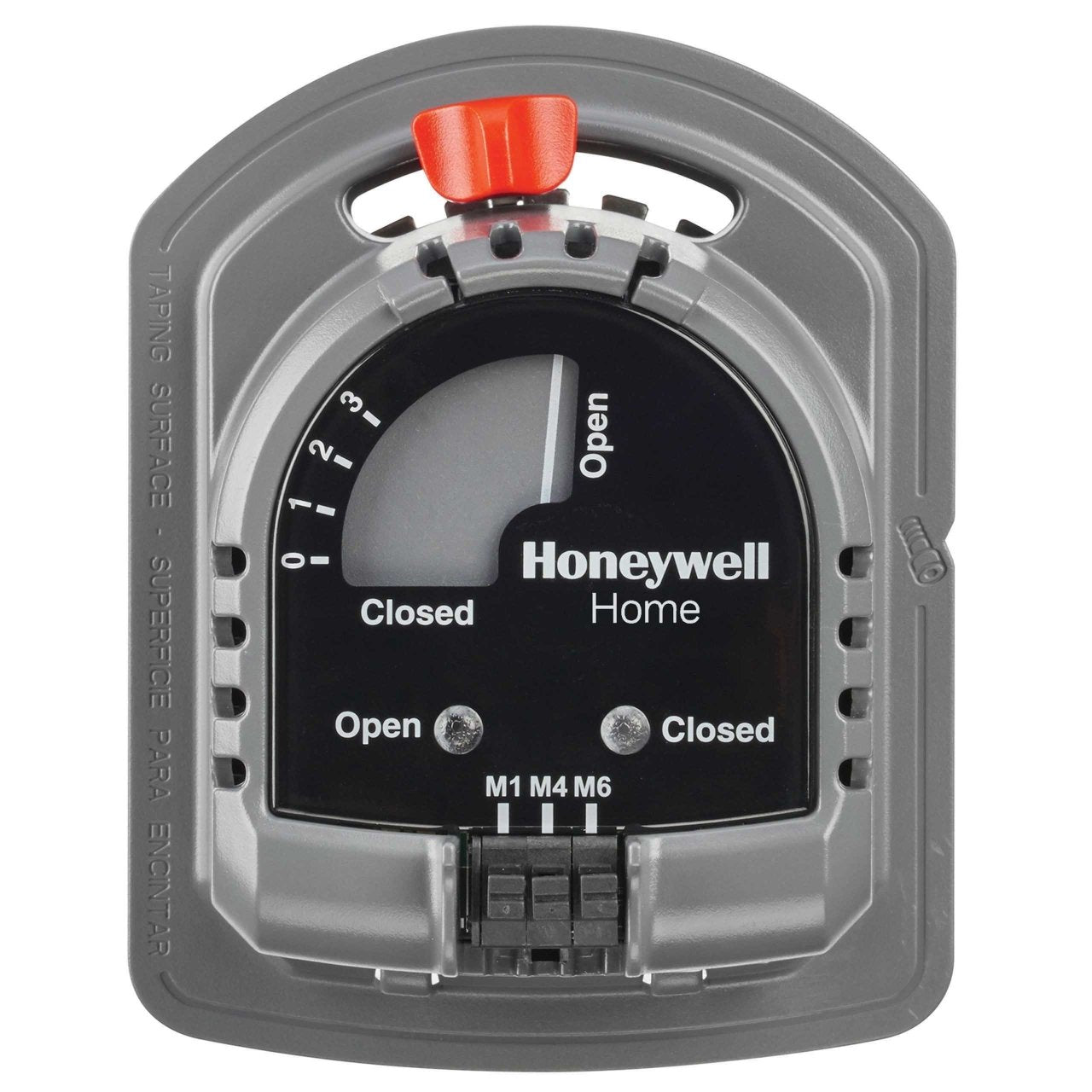 Resideo M847D-ZONE/U fire alarm sensor with ULC certification, mounted on a ceiling for residential or commercial safety.
