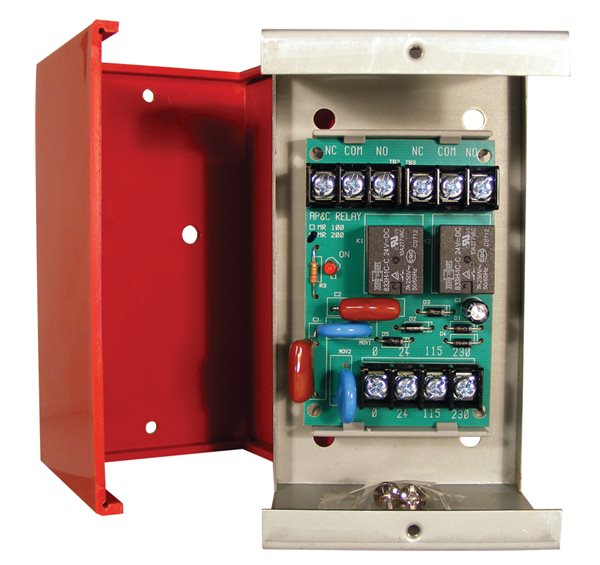 Mircom ULC MR-201/C/R fire alarm detector, black device with mounting bracket, designed for fire safety applications.