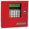 Secutron MR-2300-LCDR fire alarm system with LCD display and sensor, designed for fire safety and alarm monitoring.