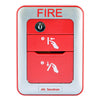 Secutron MRM-810MPU-EN fire alarm system sensor with ULC certification, mounted on a wall in a commercial safety setup