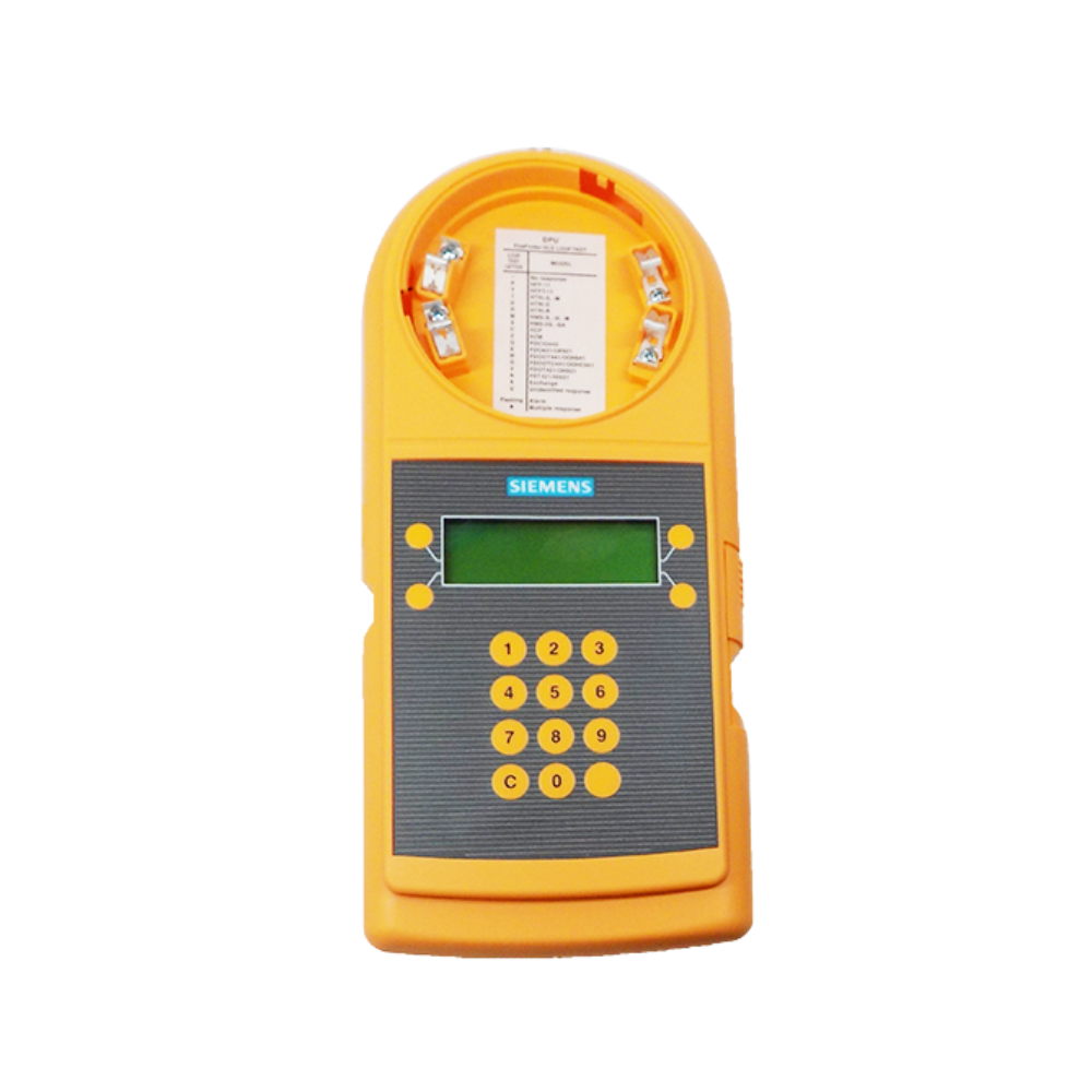 Siemens DPU fire alarm system sensor with wiring and mounting components for safety and fire detection.