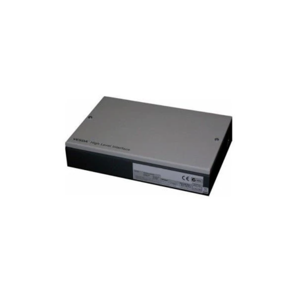 VESDA VHX-1200 smoke detector from VESDA, showing the sleek black sensor with mounting bracket.