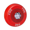 Eaton Wheelock ELCHSRC fire alarm system sensor with ULC approval, mounted on a wall in a building safety setting.