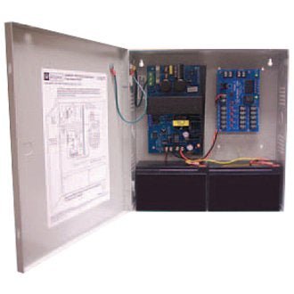 Altronix AL400ULM fire alarm system sensor with ULC certification, mounted on a wall in a professional installation setting