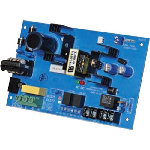 Altronix OLS75 power supply with JEM Systems Canada label, compact electronic device with wiring terminals for security systems.