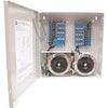 Altronix ALTV248600UL power supply with multiple output terminals, mounted on a wall for security and access control systems.