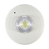 BRK SLED177 fire alarm with smoke and carbon monoxide detection, mounted on a ceiling in a home setting.
