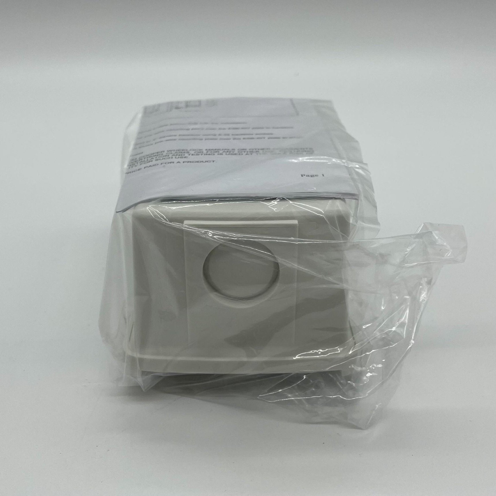 Eaton Wheelock ELSBB-W backbox, metal enclosure for electrical wiring, shown in a close-up view.