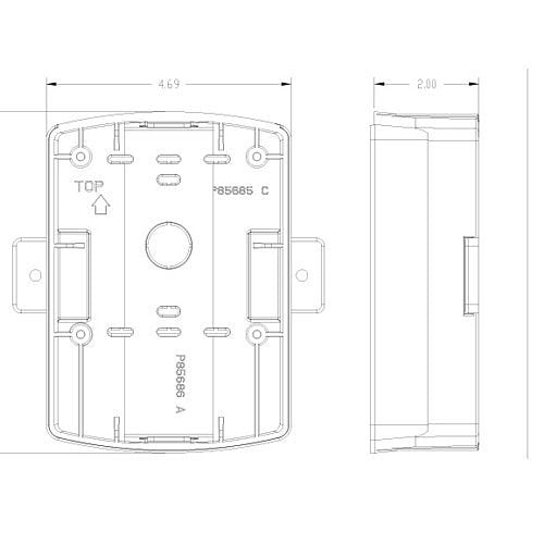 Eaton Wheelock ELSPKBB-W fire alarm with black base and speaker, designed for commercial fire safety systems.