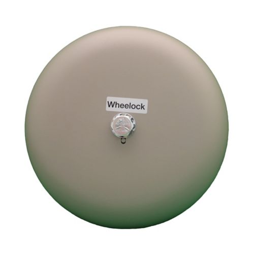 Eaton Wheelock MB-G6-24-S bell with metal casing and mounting bracket, designed for industrial alarm and signaling systems