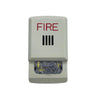 Eaton Wheelock ELHSW horn strobe alarm with black housing and mounting hardware, designed for emergency alert systems.