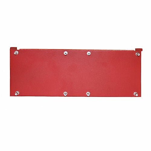 Eaton Wheelock SPMB4Z emergency stop button with red mushroom head and mounting bracket, designed for industrial control panels