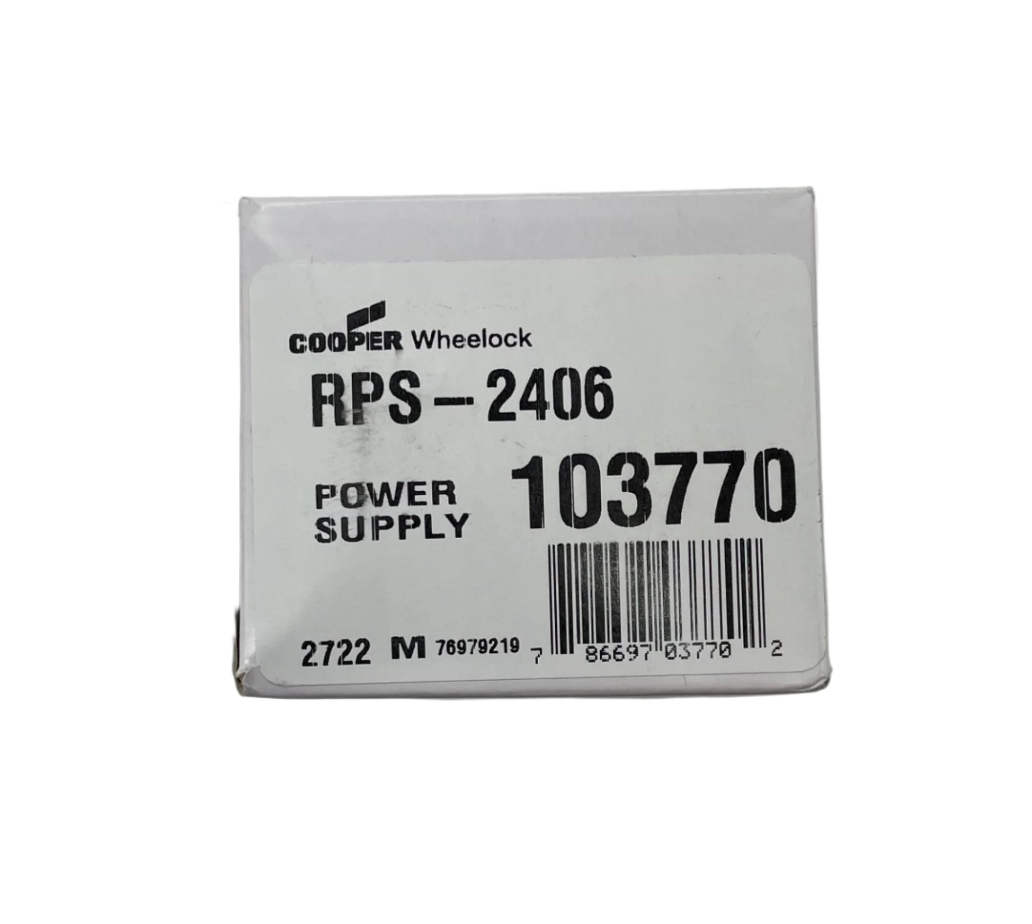 Eaton Wheelock RPS-2406 power supply unit with multiple output connectors, shown in a close-up view.