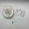 Eaton Wheelock LSPSTWC3 speaker strobe light in white, mounted on wall, for fire alarm signaling and emergency alerts.