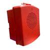 Eaton Wheelock EL4XSPK-NR emergency warning light with red lens and mounting base, designed for industrial signaling.