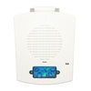 Eaton Wheelock EL4XMTSTB-NW emergency lighting fixture with black finish, mounted on a wall in a commercial setting.