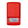 Eaton Wheelock ELSTR-N strobe light mounted on ceiling with visible wiring, designed for warning and emergency signaling.