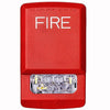 Eaton Wheelock ELSTR strobe light with clear lens and mounting bracket, designed for emergency signaling and alert systems.