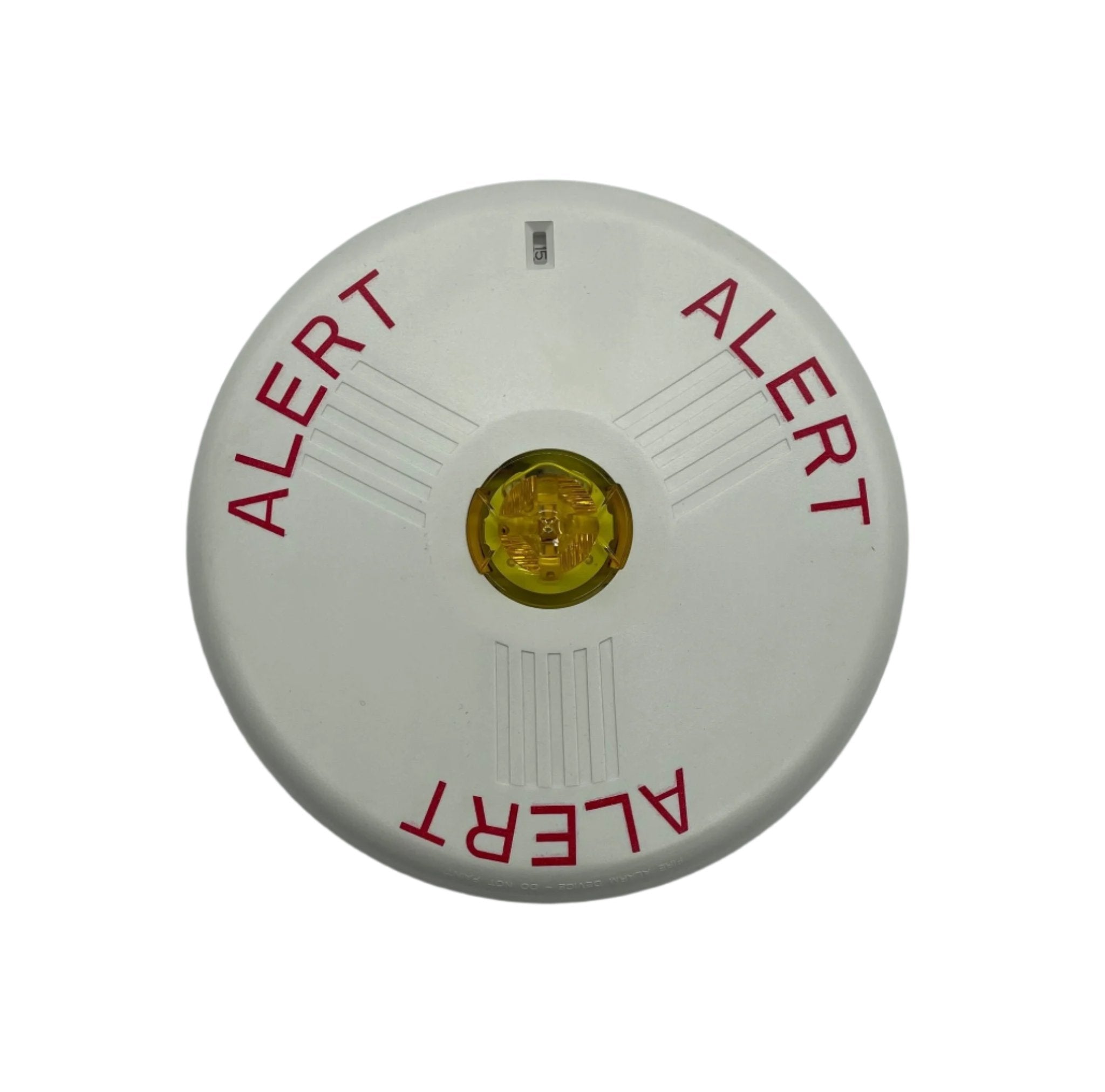Eaton Wheelock LSTWC3-ALA strobe light with clear lens and mounting bracket, designed for emergency signaling and alert systems.