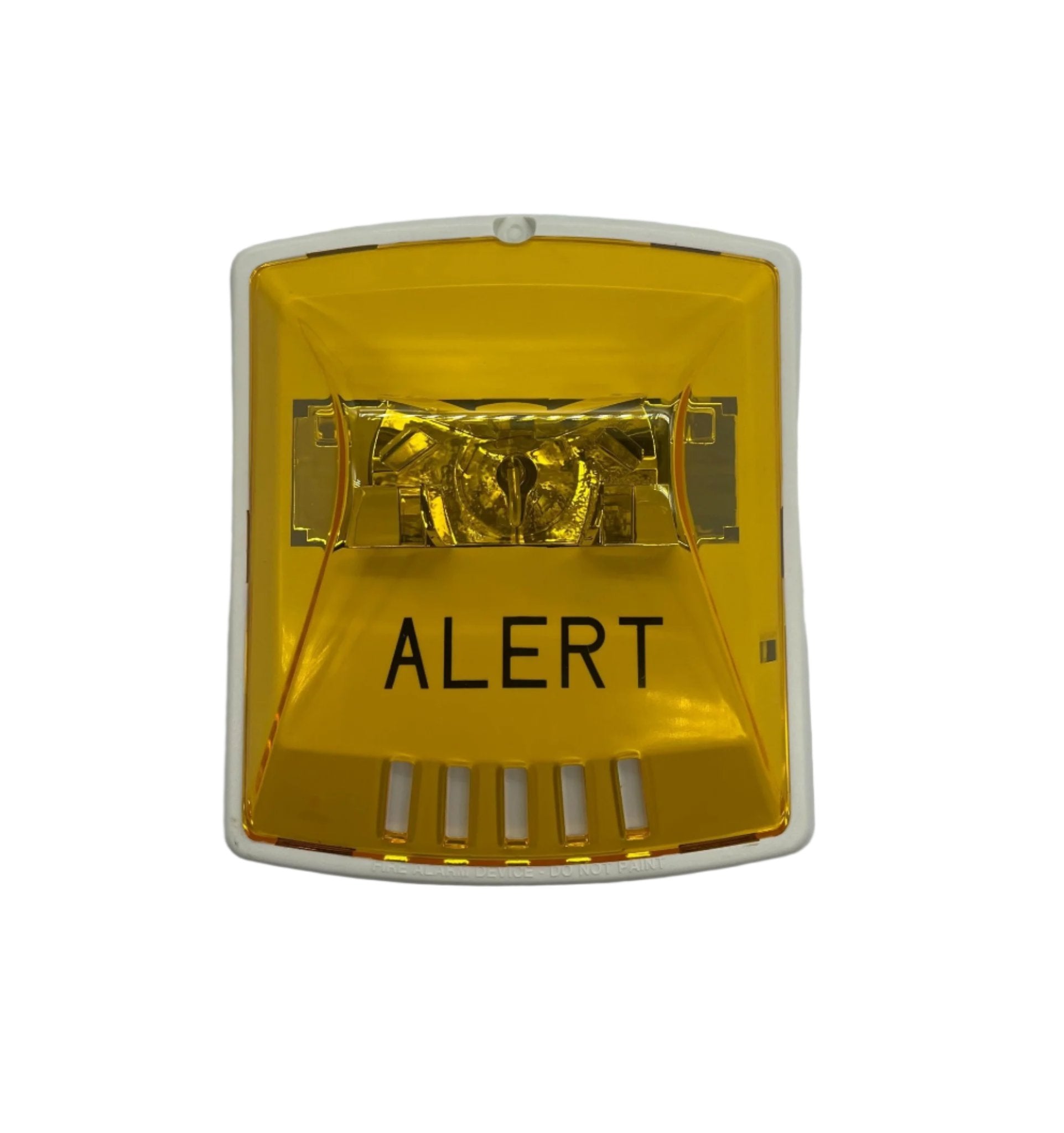 Eaton Wheelock STW-ALA strobe light with clear lens and mounting hardware, designed for emergency warning systems.