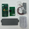 Edwards 3-FIBMB2 fire alarm sensor mounted on ceiling, part of Edwards fire alarm system for commercial safety.