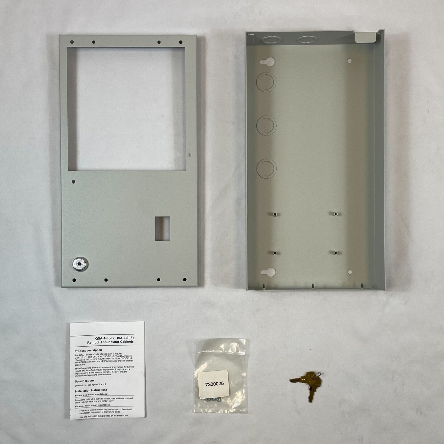 Edwards QSA-1-S control panel with digital interface and multiple control buttons, mounted on a white background.