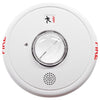 Edwards GCF-HDVMH horn strobe alarm with red housing and clear lens, mounted on wall, for visual and audible alert signaling