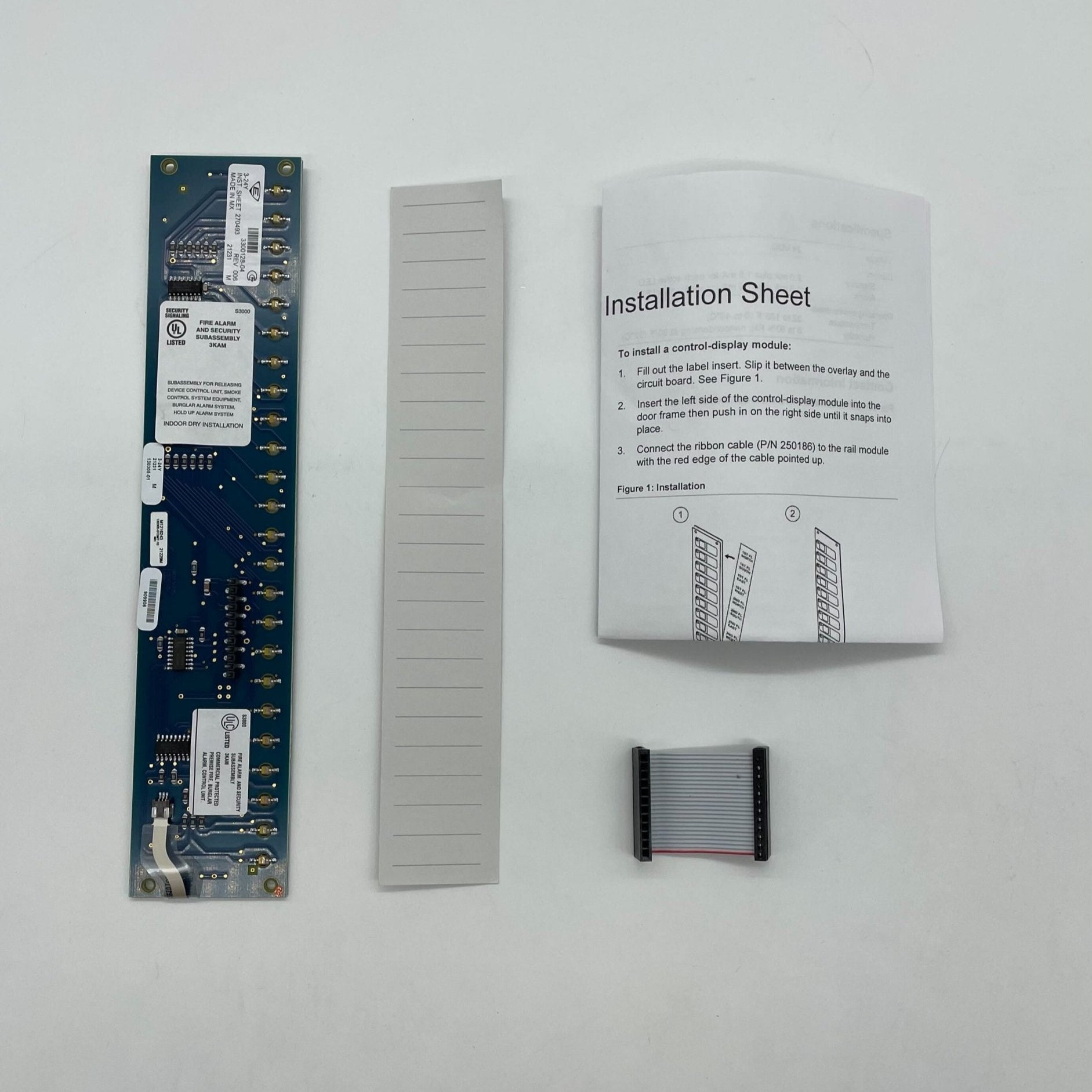 Edwards 3-24Y fire alarm sensor with ULC certification, mounted on a ceiling in a commercial setting.
