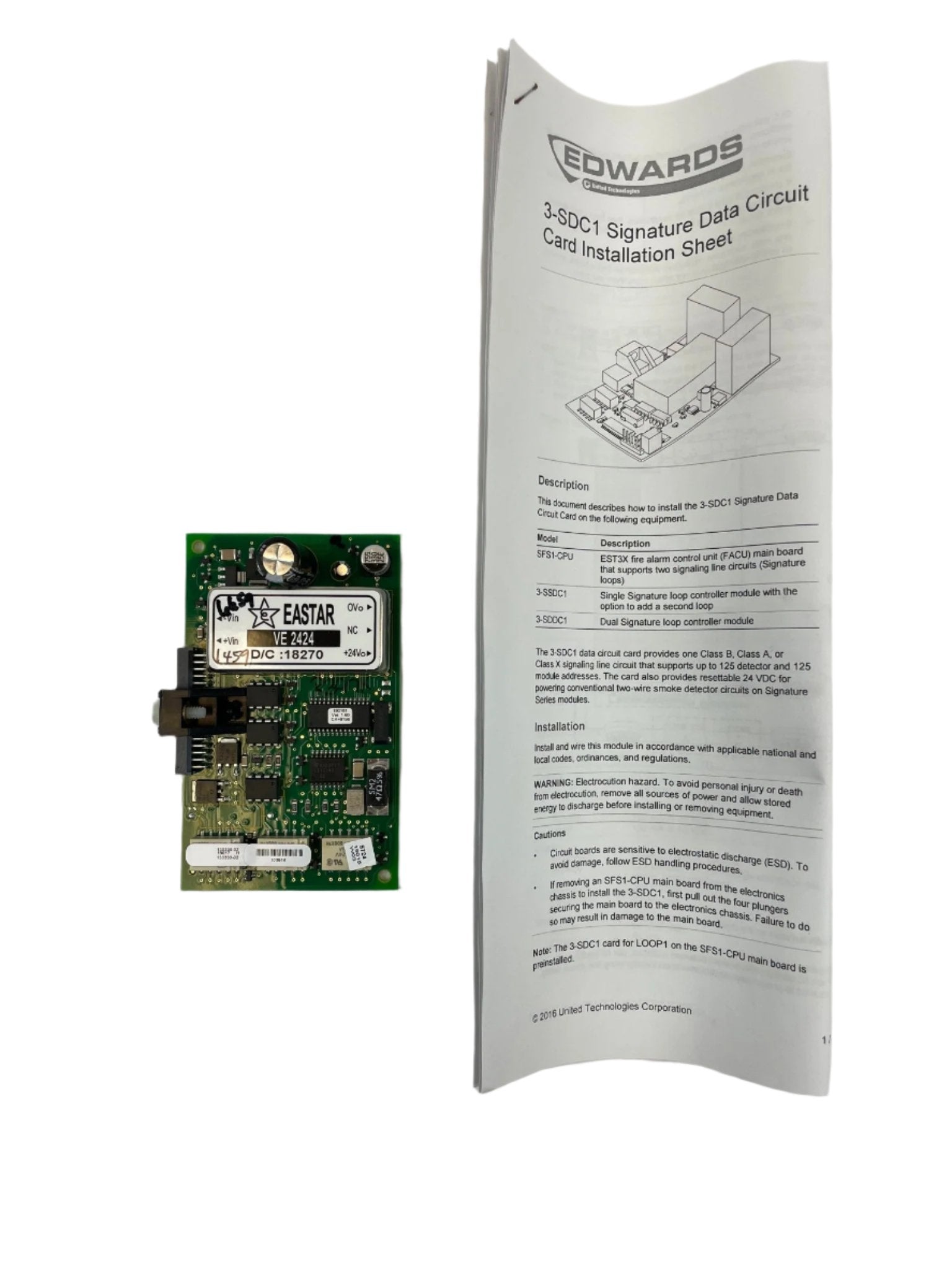 Edwards 3-SDC1 modules by Edwards, featuring compact design and electronic components for industrial automation systems.